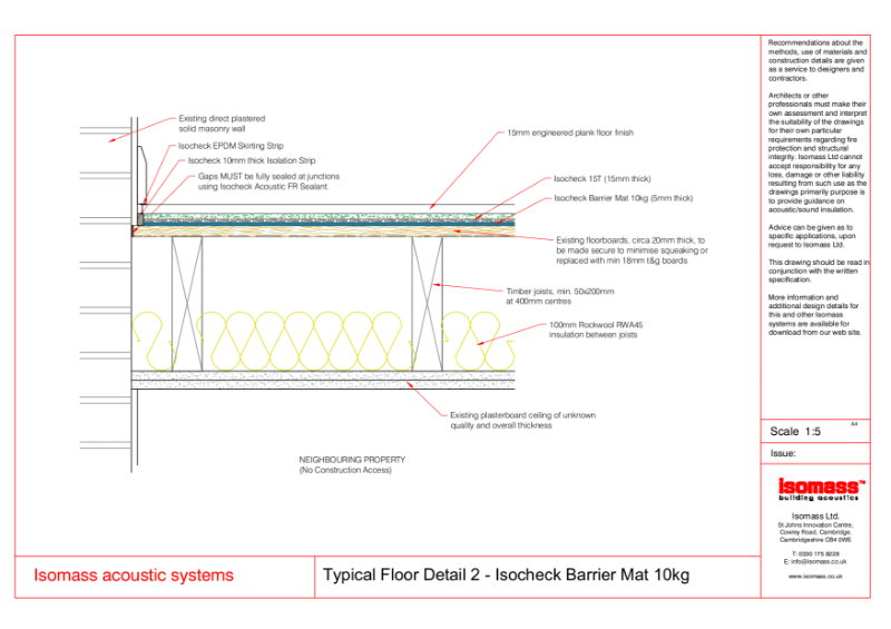 Typical Floor Detail 2 - Isocheck Barrier Mat 10kg