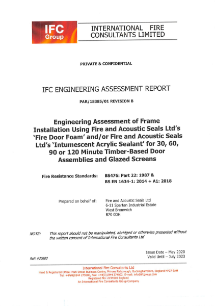 IFC Engineering Assessment Report