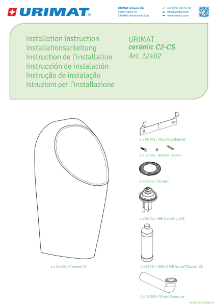 Installation Manual Ceramic C2-CS