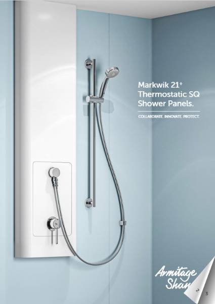 Markwik 21+ Thermostatic SQ Shower Panels Brochure