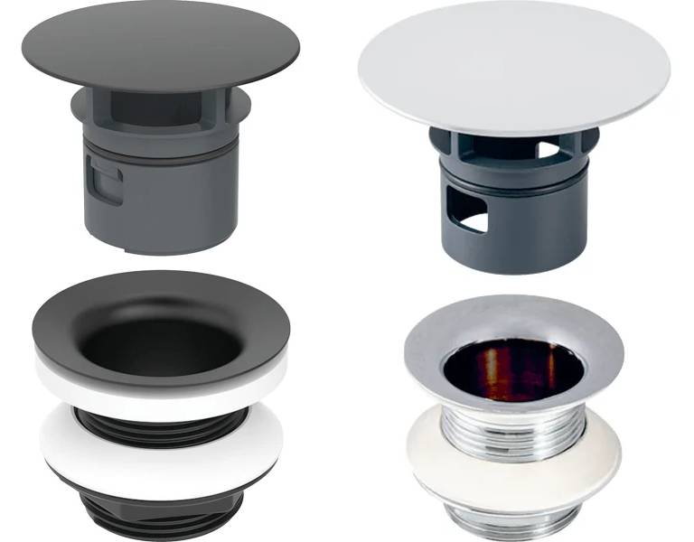 Geberit waste outlet with free outlet and valve cover