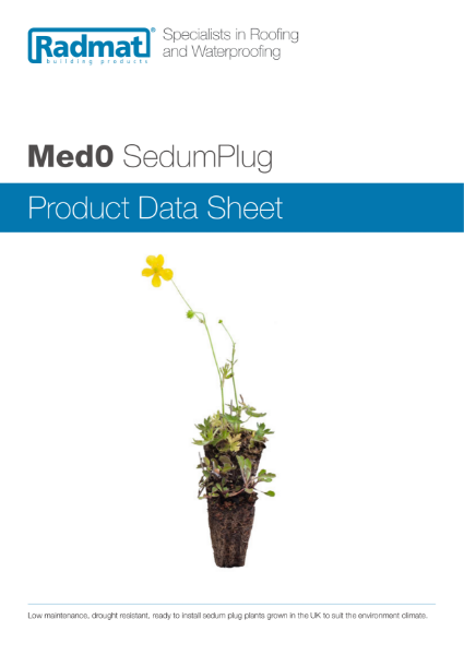 MedO SedumPlug Product Data Sheet