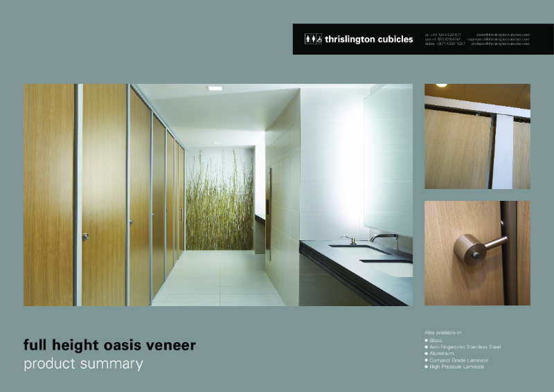 Full Height Oasis Veneer-Product Summary-Thrislington