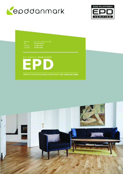 EPD - Junckers solid wood two-strip flooring