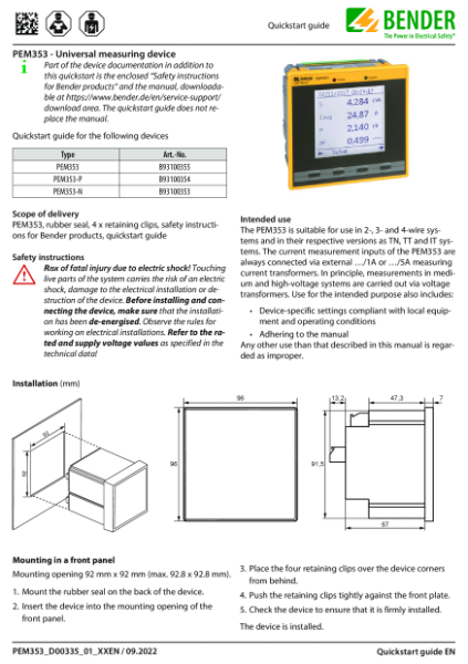 PEM353 Quickstart Guide