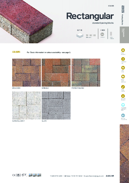 Rectangular Paving Datasheet