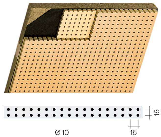 Topakustik Perfo Suspended Ceiling - Perforated Acoustic Panel