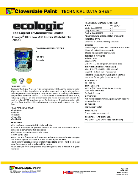 Rodda TDS Ecologic 70663 GL1 ALL