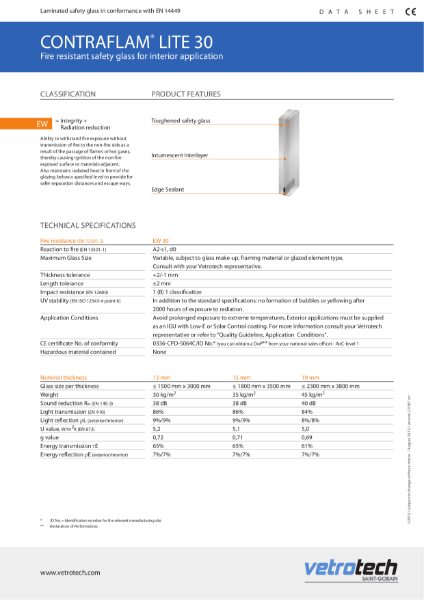 Contraflam Lite Data Sheets