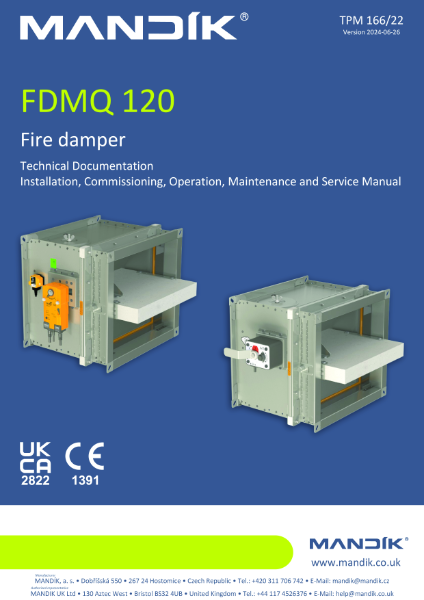 FDMQ 120 – Technical specifications (166/22)