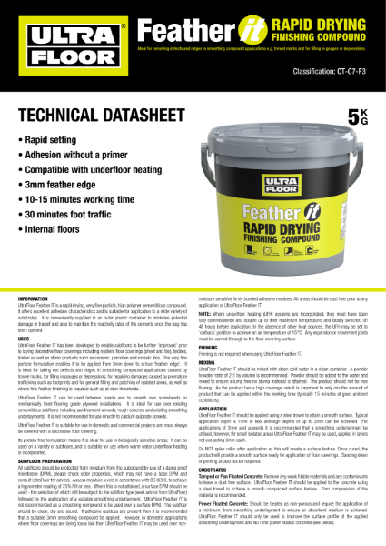 Feather IT Technical Datasheet