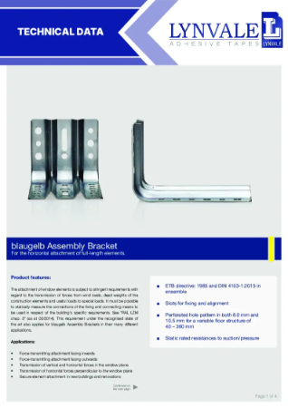 blaugelb Assembly Bracket TDS