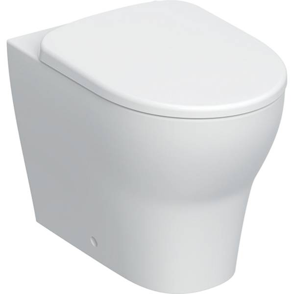 Geberit Selnova floor-standing WC set, Premium, washdown, back-to-wall, horizontal or vertical outlet, shrouded, Rimfree, with WC seat - Floor-standing WC Set