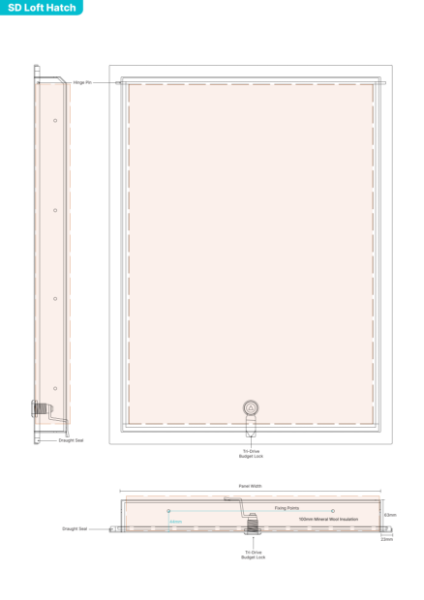 SD Fire Rated Loft Hatch Technical