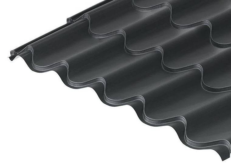 41/1000 Tile Form 0.6 Mica Coated Roof Sheet - Tile Effect Roof Sheet