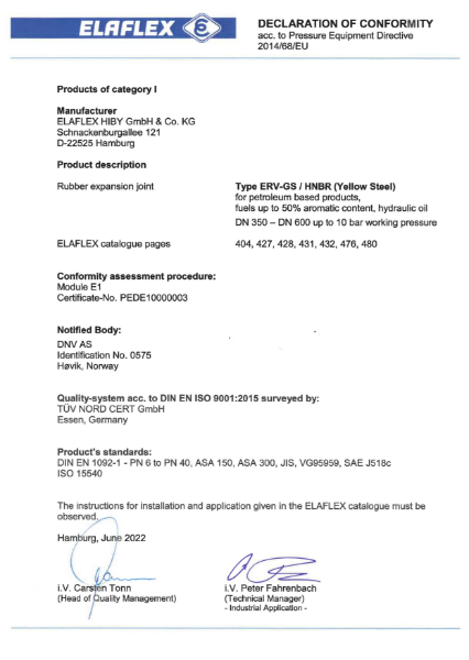 Elaflex DoC Certificate - 9 of 10