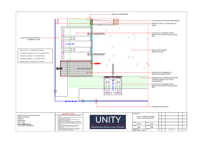 Unity A1 TF-03 Technical Drawing