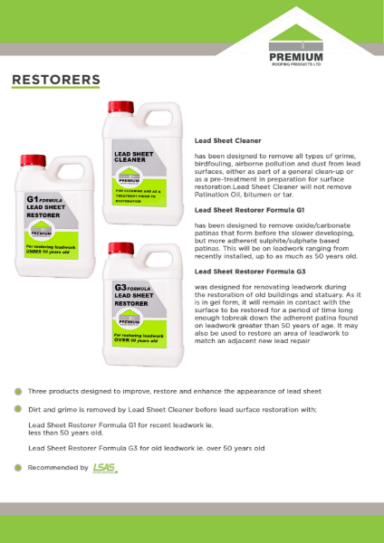 Restorers - Datasheet