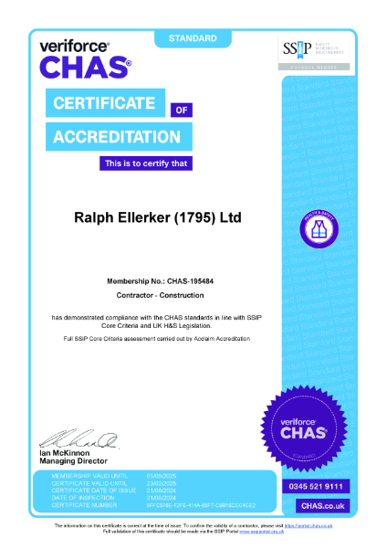 CHAS Certificate of Accreditation 