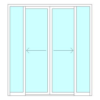 Double sliding door