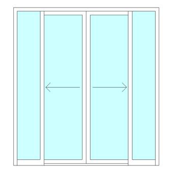 Double sliding door