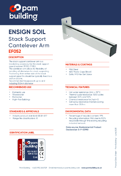 EF052 - Stack Support Cantilever Arm
