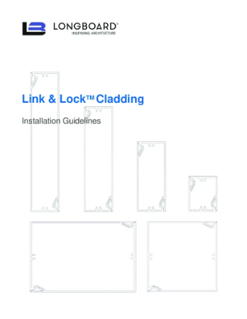Link Lock Cladding Install Guide