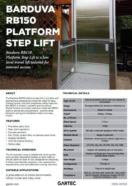 Barduva RB150 Platform Step Lift