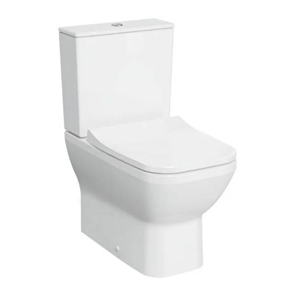 7086B003-7200- Integra Square Close-coupled WC pan, RimEx, Back-to-wall - WC Toilet