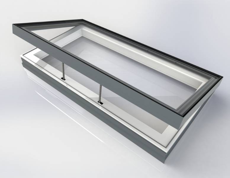 Skyway 24v Electric Hinged Flatglass for Ventilation 