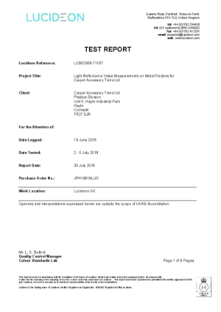 LUCIDEON Test Report