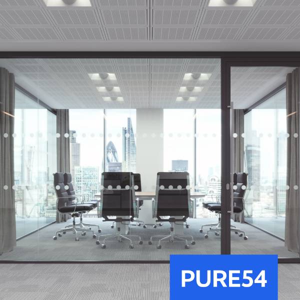 PURE54 Single-offset Glazed Panel Partition System