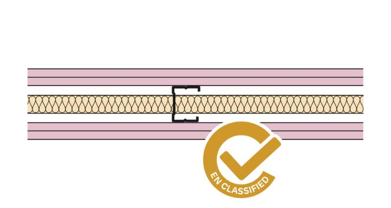 Siniat Single Frame Metal Stud Partition CS50R-212F-25G - Metal Stud Partitioning