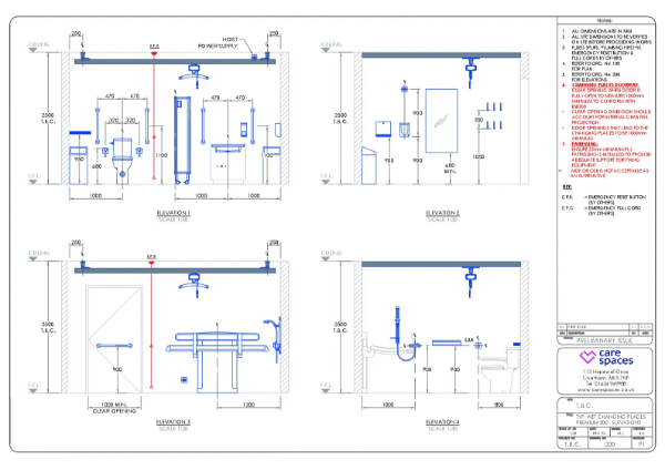 CareSpaces - Wet CPT - Premium 200 - Elevations