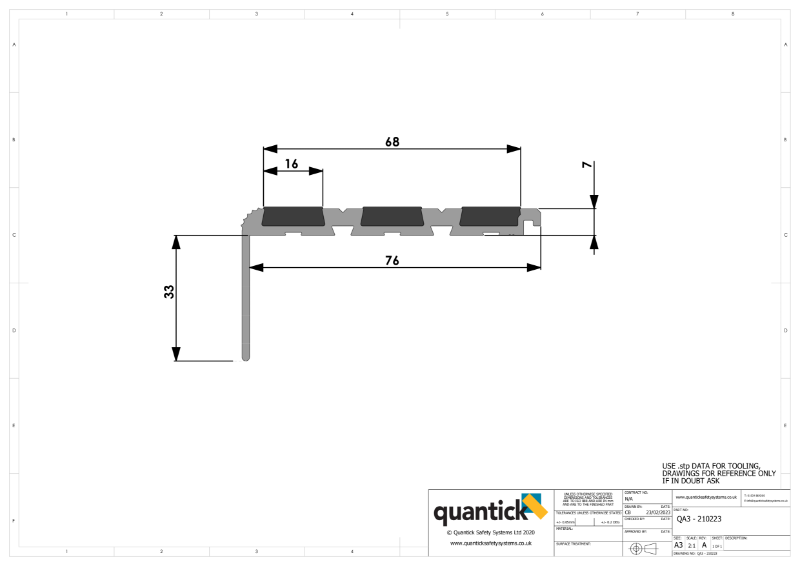 QA3 Dimensions