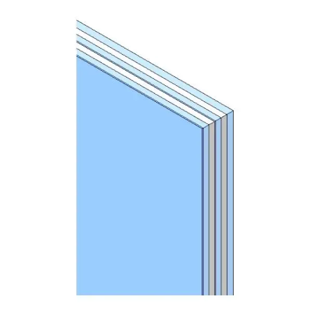 Trefönsterglas med isolerglas