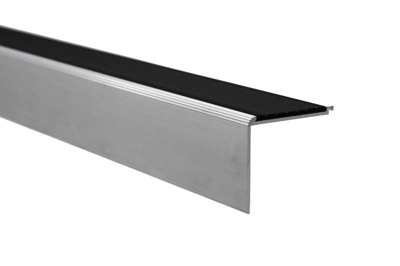 5 mm Gauge Aluminium Stair Nosings with Carborundum Insert - Aluminium Stair Nosings