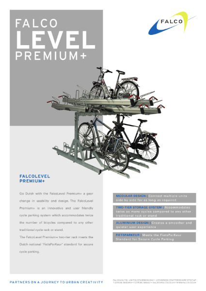 FalcoLevel-Premium+ Two-Tier Cycle Rack