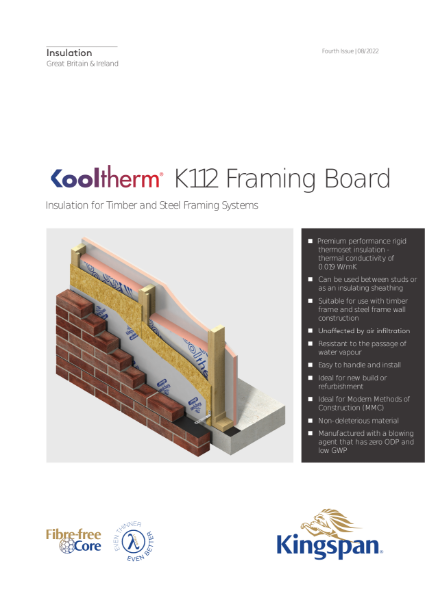 Kooltherm K112 Framing Board - 08/22