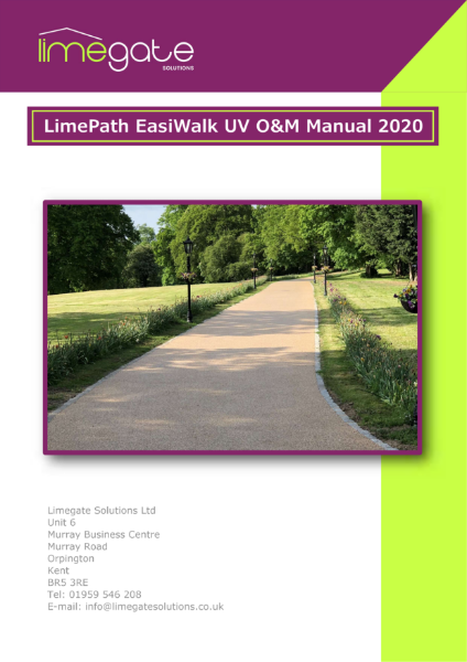 LimePath EasiWalk UV O&M manual