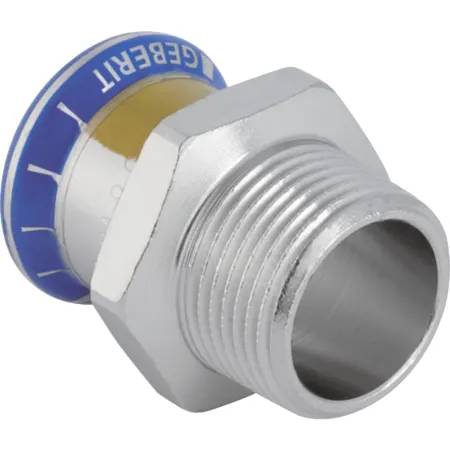 Geberit Mapress Stainless Steel Adaptor With Male Thread (Gas)