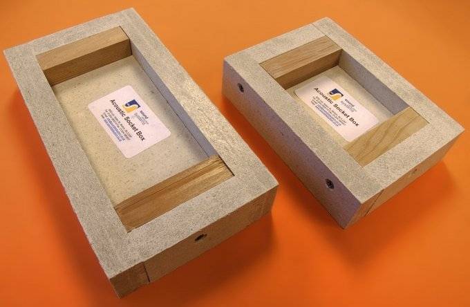Acoustic Socket Box - Acoustic Socket and Switch Backbox