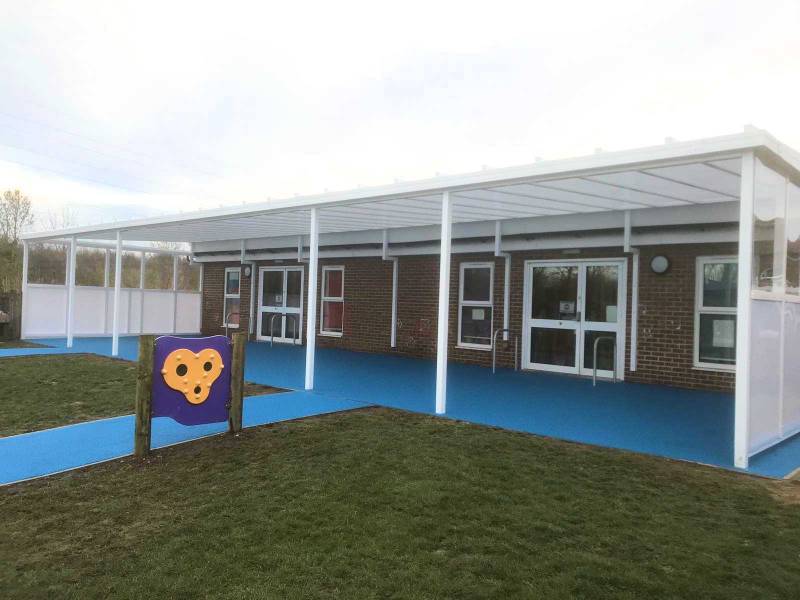 Queenborough School & Nursery - Coniston wall mounted canopy