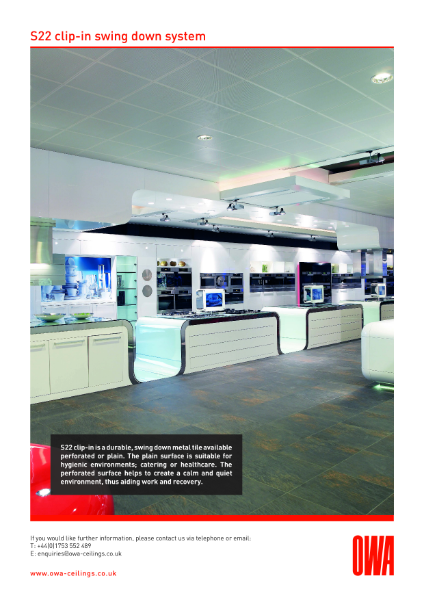 S22 clip-in swing down system