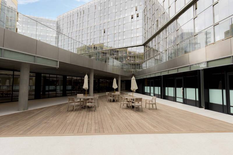 Timber decking | Seating | Planters | Pergola | Mixed use | London