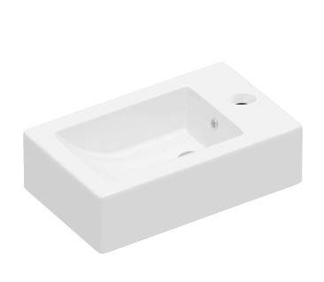 Layla Rectangular Free Standing Washbasin - Countertop or Wall Hung Washbasin