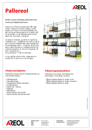Produktark pallereol