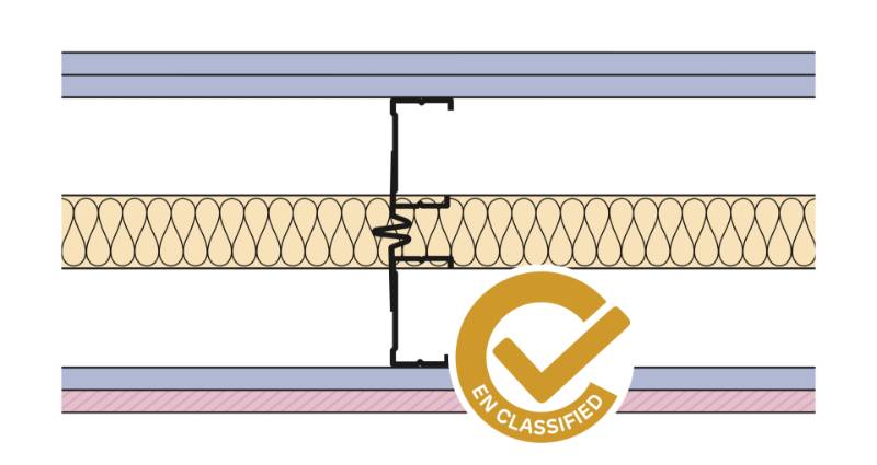 Siniat Twin Frame Metal Stud Partition Twin(AB)-CS70R-215dB#15dB15FMR-50G(240)