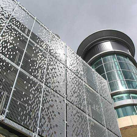 STEREO-KINETIC® wall cladding transforms refurbished car park at Festival Square, Basingstoke