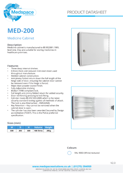 MED-200 - Medicine Cabinet
